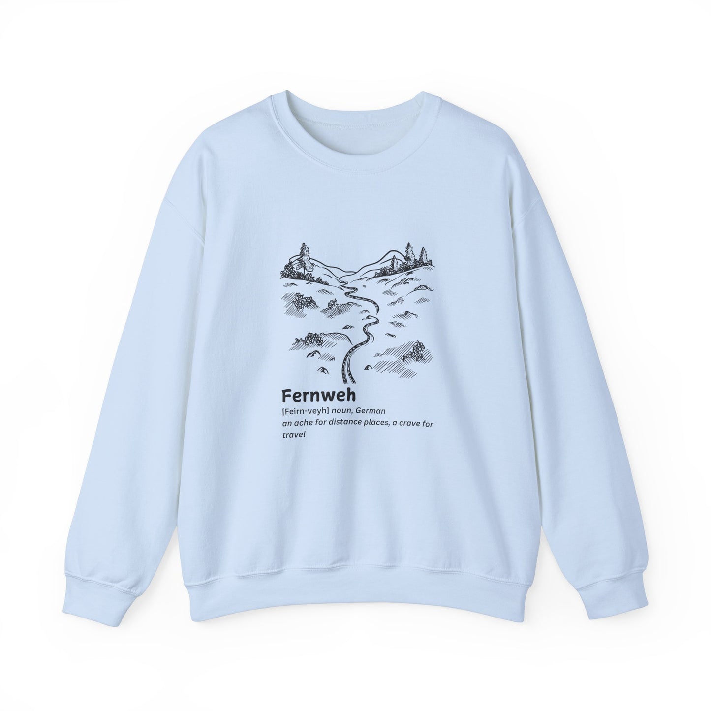 Fernweh Unisex Heavy Blend™ Crewneck Sweatshirt - Cozy Travel Inspired Apparel