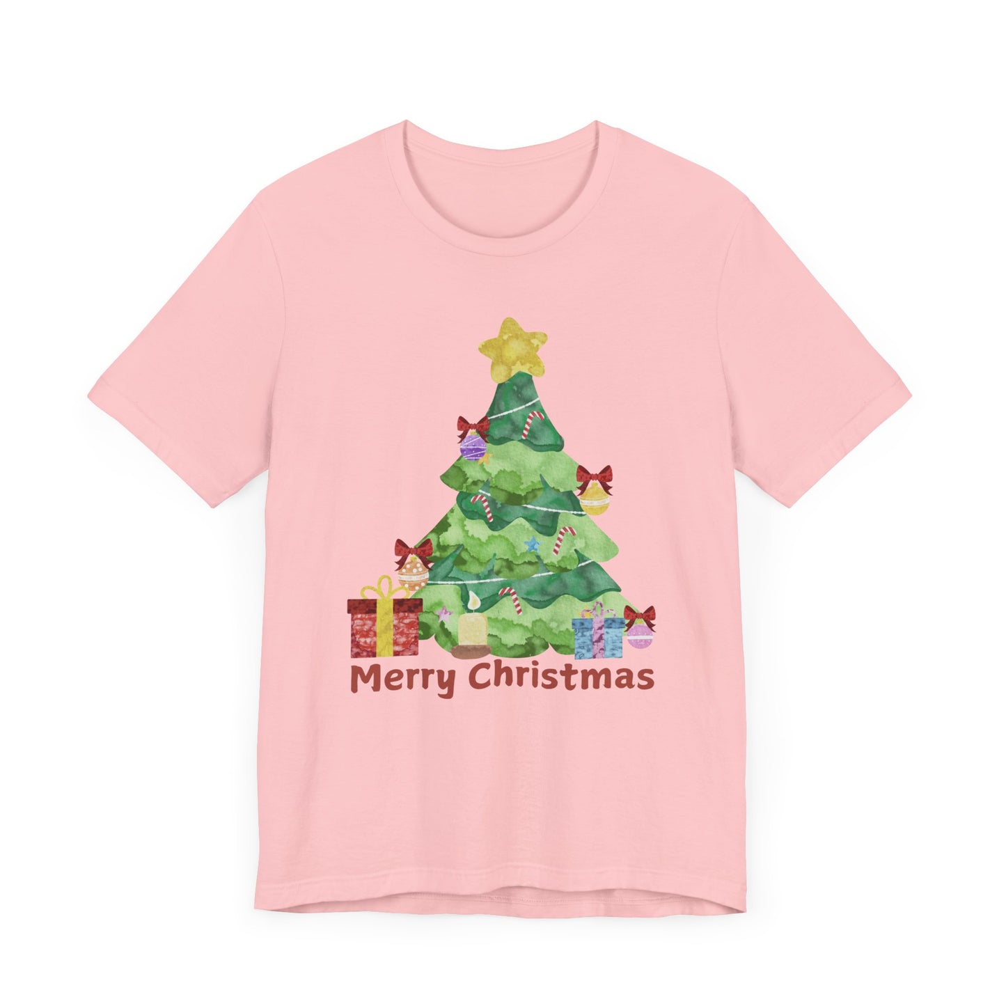 Merry Christmas Unisex Jersey Short Sleeve Tee - Festive Holiday Shirt