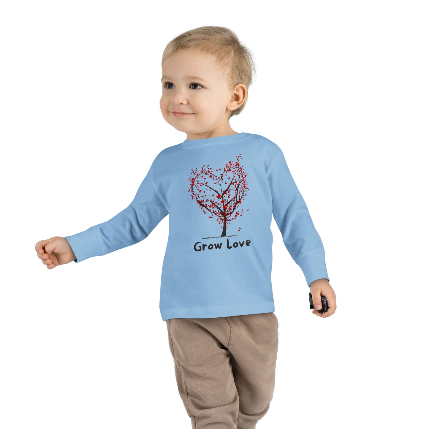 Toddler Long Sleeve Tee - Grow Love Tree Design