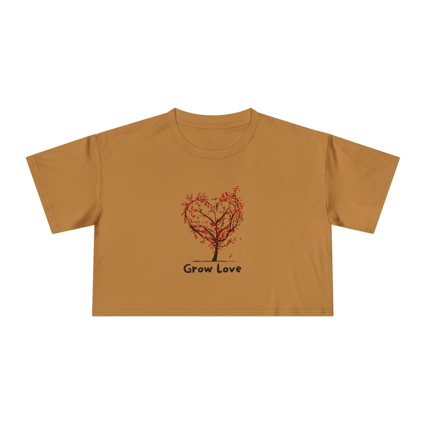 Grow Love Women's Crop Tee - Cute & Stylish for Every Occasion