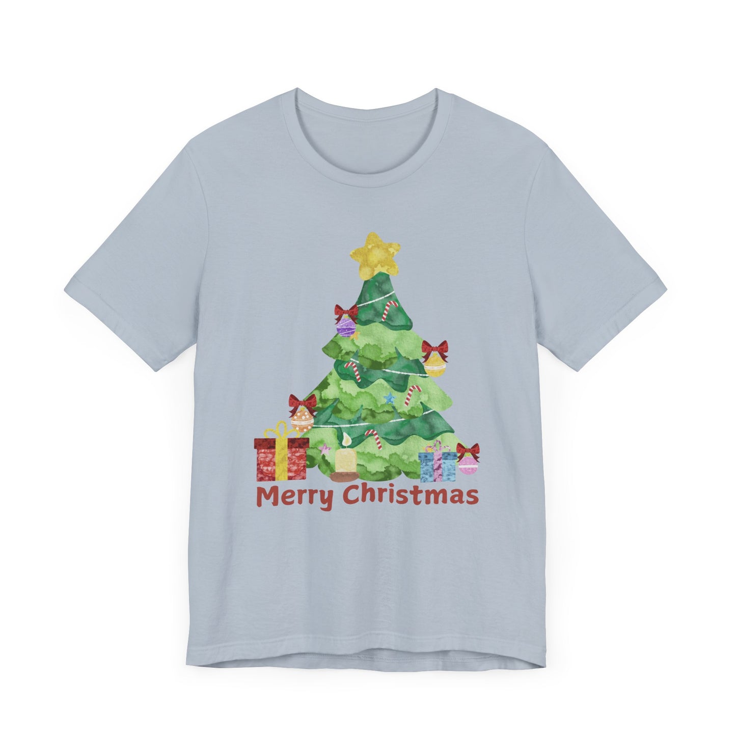 Merry Christmas Unisex Jersey Short Sleeve Tee - Festive Holiday Shirt