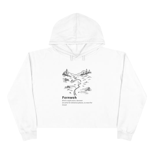 Fernweh Travel Crop Hoodie - Adventure Inspired Apparel