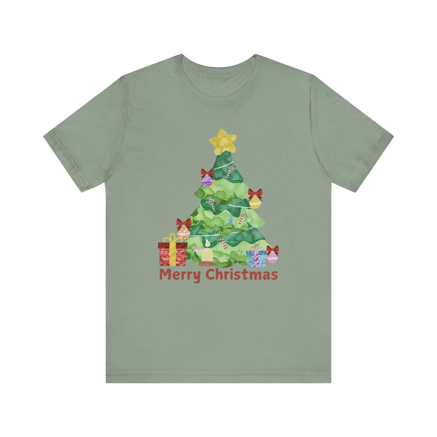 Merry Christmas Unisex Jersey Short Sleeve Tee - Festive Holiday Shirt