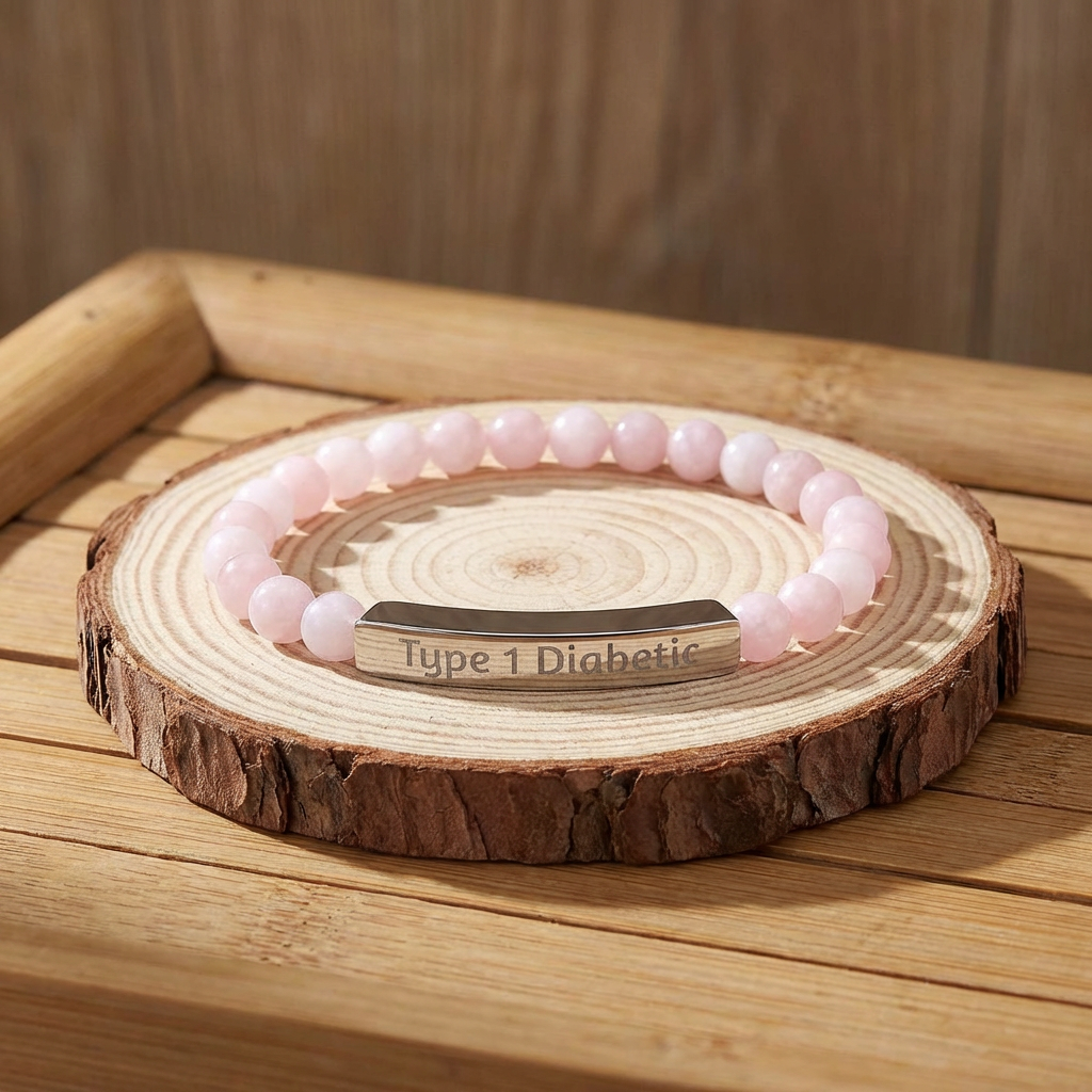 Type 1 Diabetes Medical Alert Bracelet - Instant emergency identification when you can’t speak for yourself