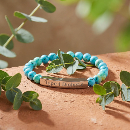 Type 1 Diabetes Medical Alert Bracelet - Instant emergency identification when you can’t speak for yourself
