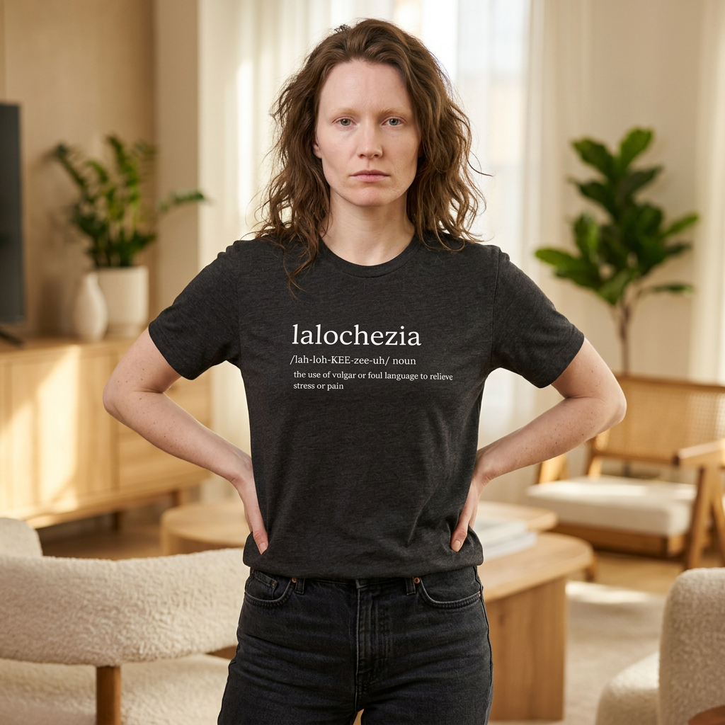 T-Shirt - Lalochezia Typography Graphic Tee