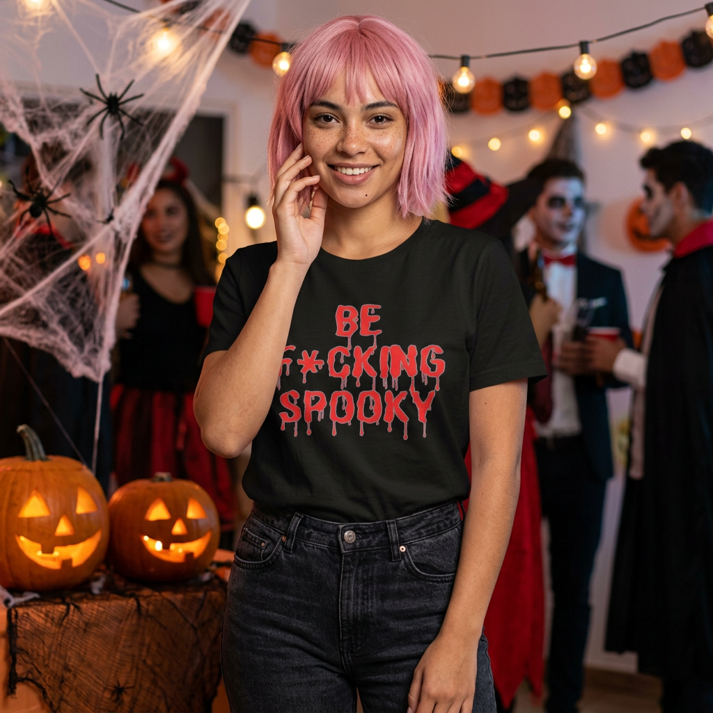 Be F*cking Spooky Tee | Halloween Horror Graphic T-Shirt