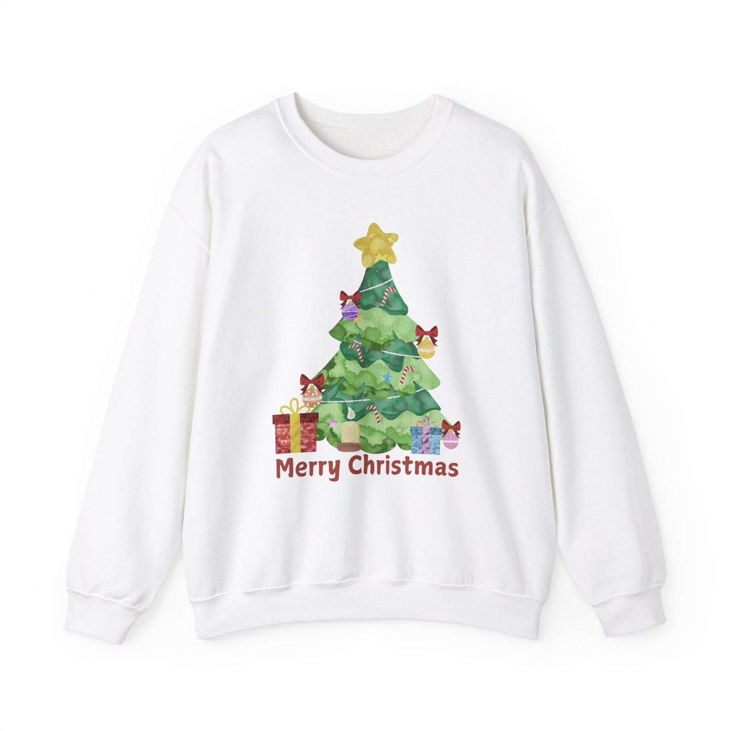 Merry Christmas Crewneck Sweatshirt - Cozy Unisex Holiday Sweater