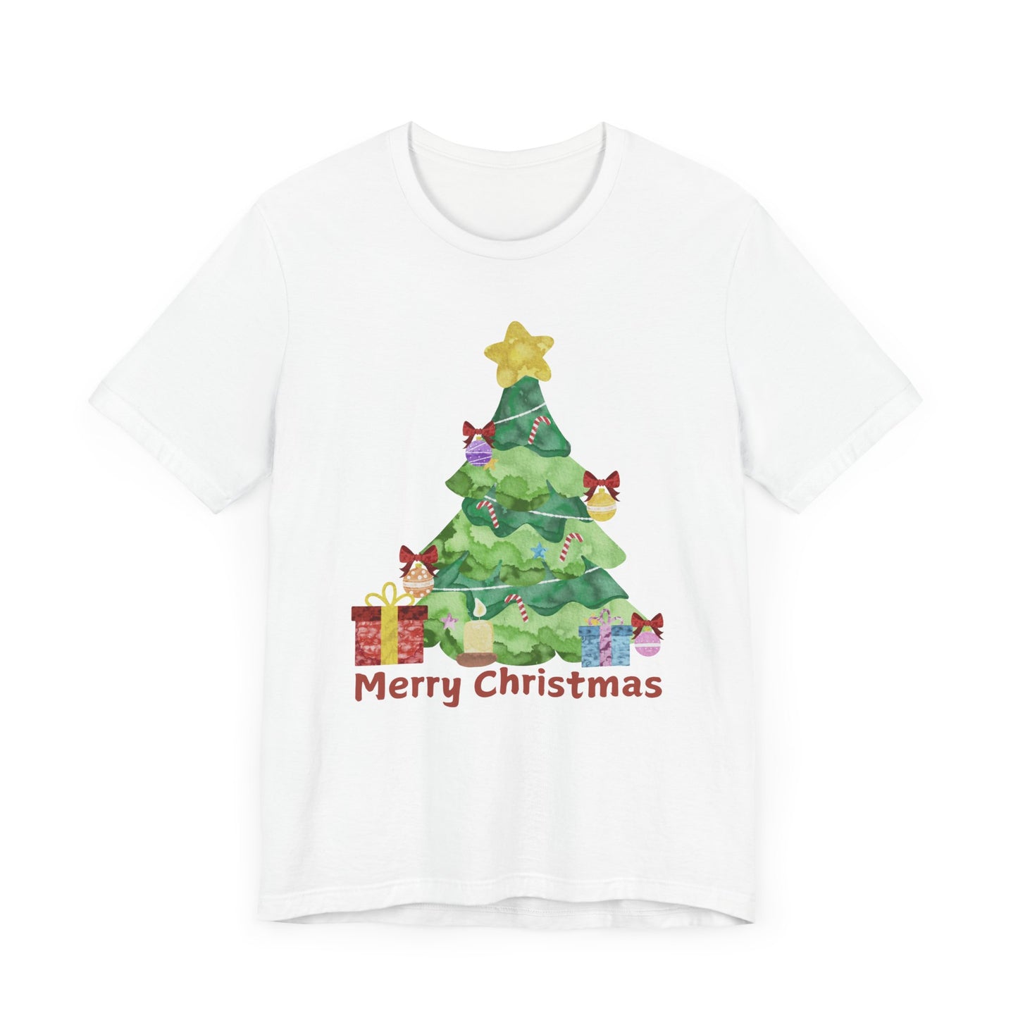 Merry Christmas Unisex Jersey Short Sleeve Tee - Festive Holiday Shirt