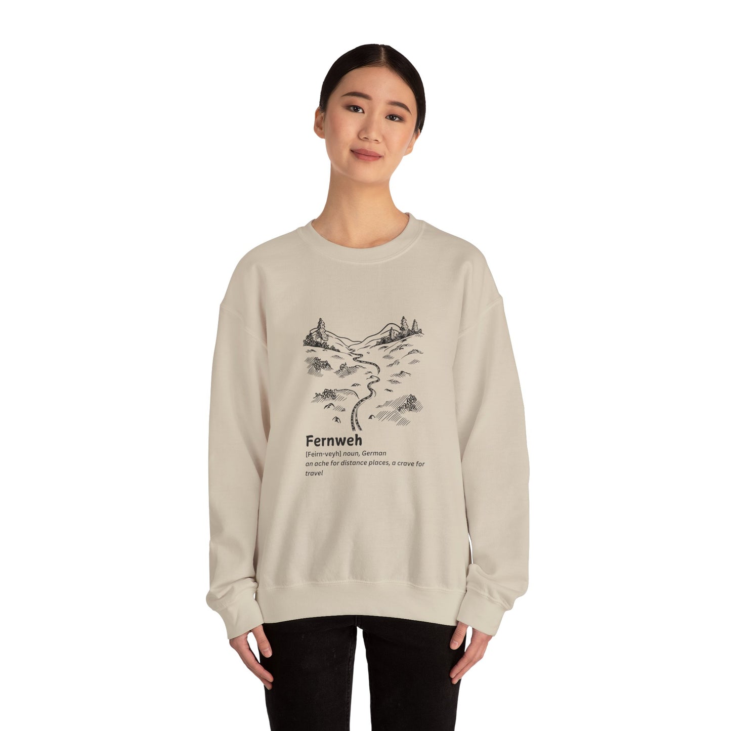 Fernweh Unisex Heavy Blend™ Crewneck Sweatshirt - Cozy Travel Inspired Apparel
