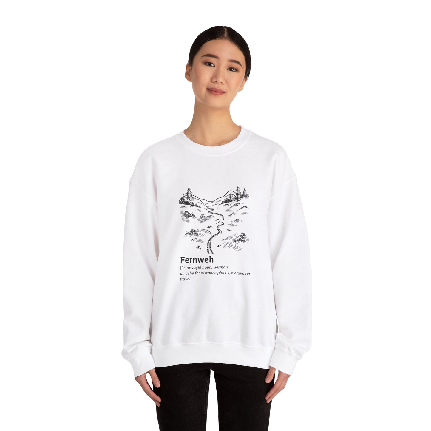 Fernweh Unisex Heavy Blend™ Crewneck Sweatshirt - Cozy Travel Inspired Apparel