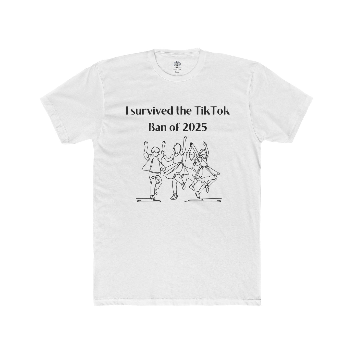 I Survived the TikTok Ban 2025 Unisex Cotton Crew Tee