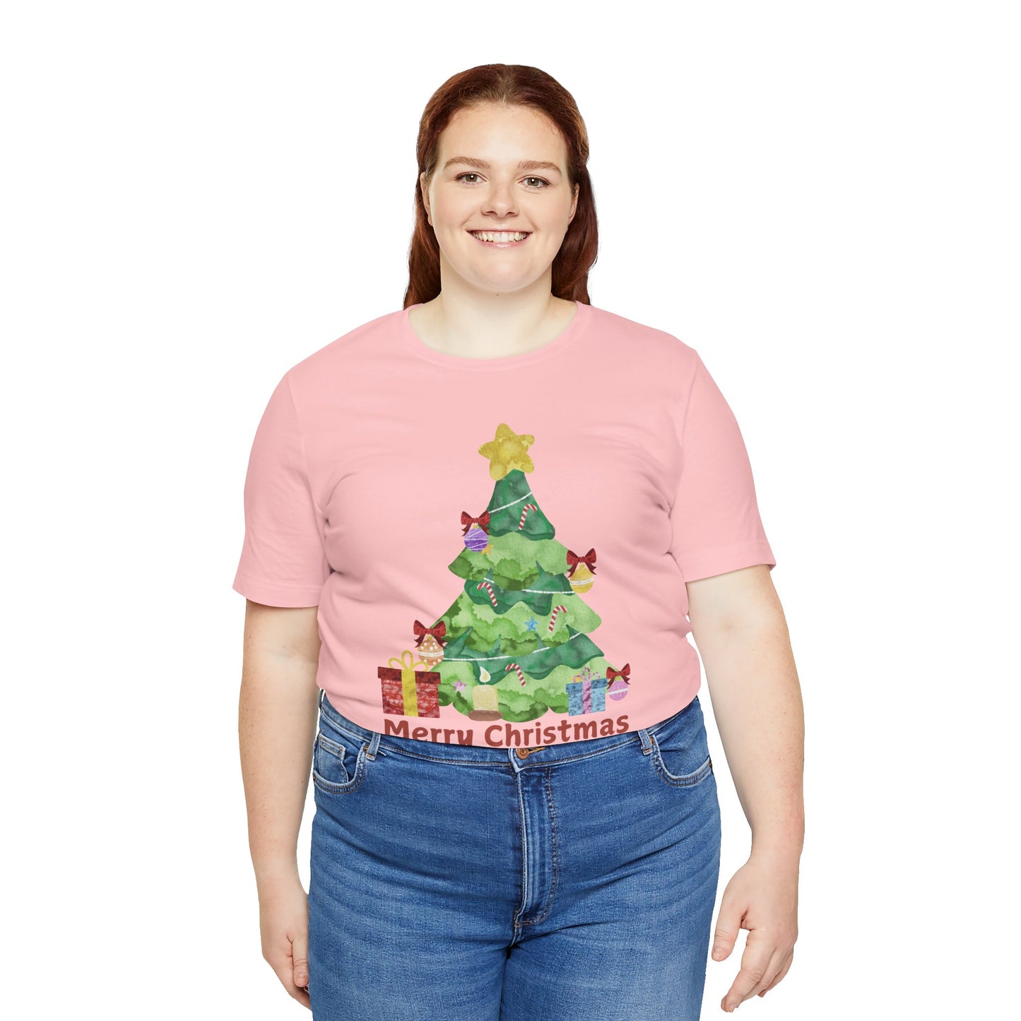 Merry Christmas Unisex Jersey Short Sleeve Tee - Festive Holiday Shirt