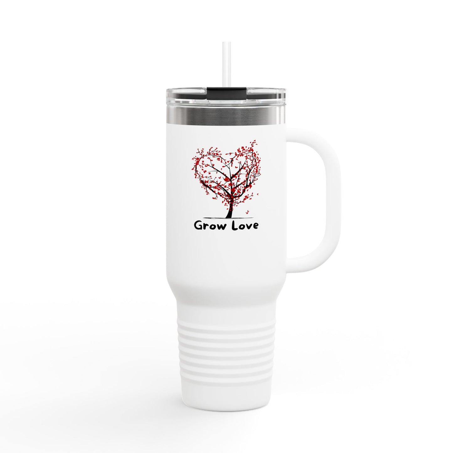 Grow Love Insulated Travel Mug - 40oz Coffee Tumbler for On-the-Go