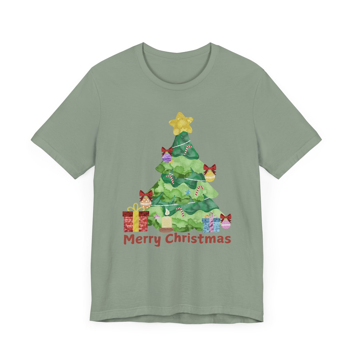 Merry Christmas Unisex Jersey Short Sleeve Tee - Festive Holiday Shirt