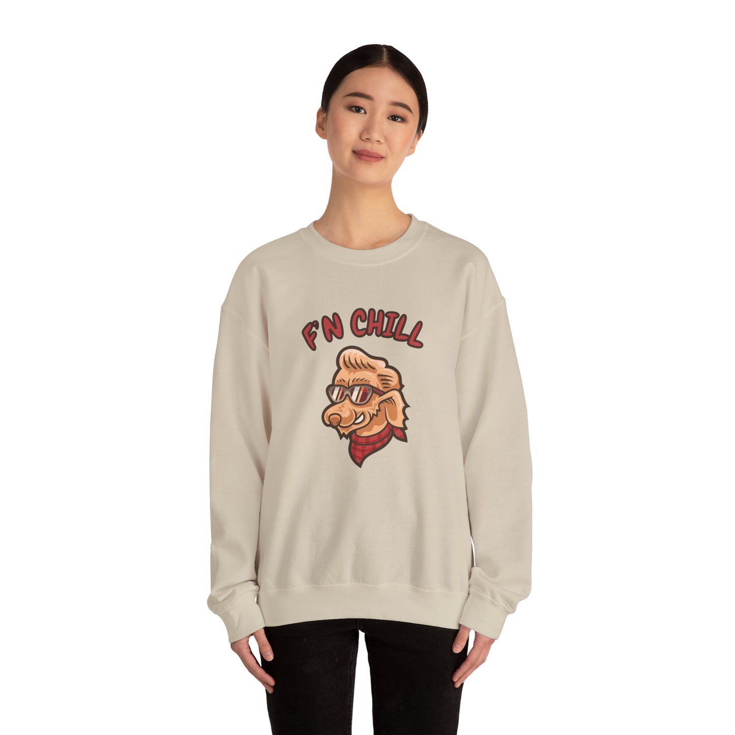 Stay FN Cool Unisex Crewneck Sweatshirt - Comfortable and Fun Style for All Occasions