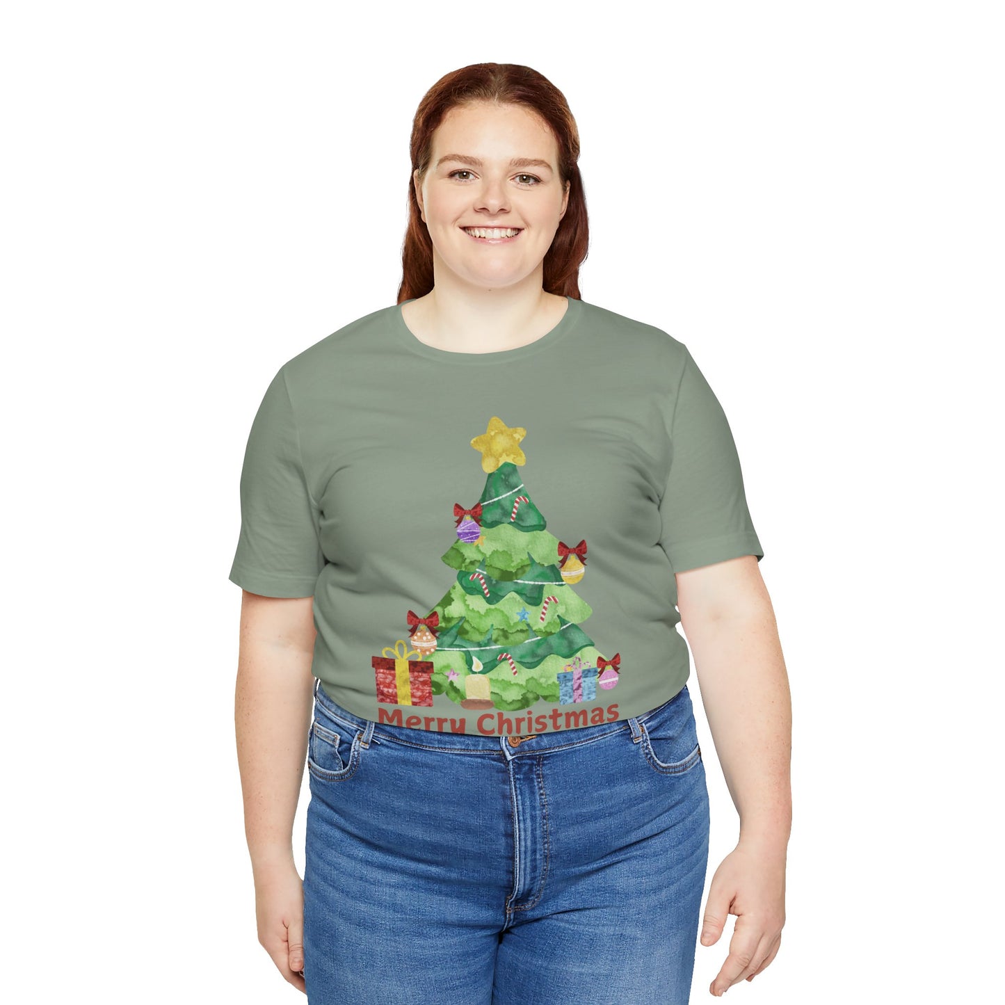 Merry Christmas Unisex Jersey Short Sleeve Tee - Festive Holiday Shirt