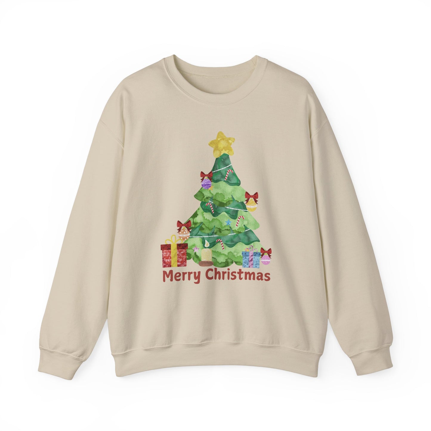 Merry Christmas Crewneck Sweatshirt - Cozy Unisex Holiday Sweater