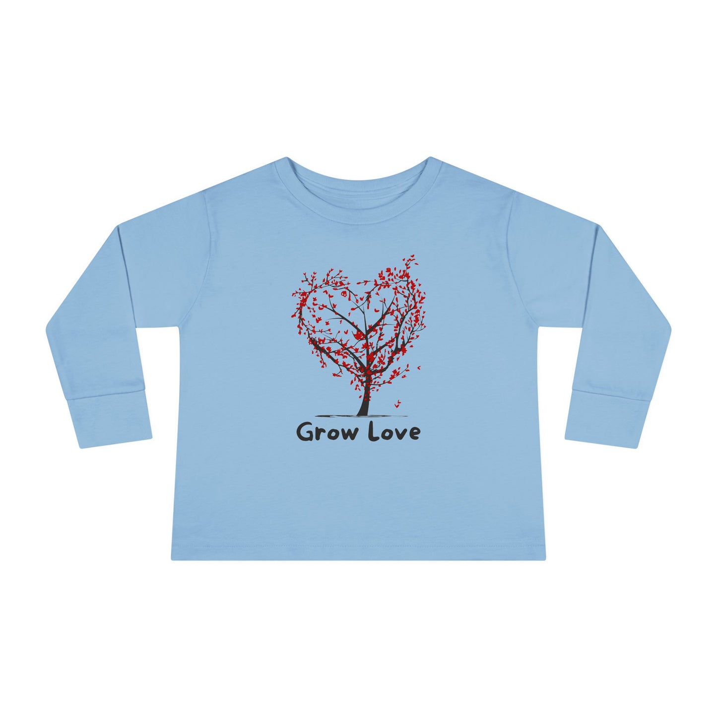 Toddler Long Sleeve Tee - Grow Love Tree Design