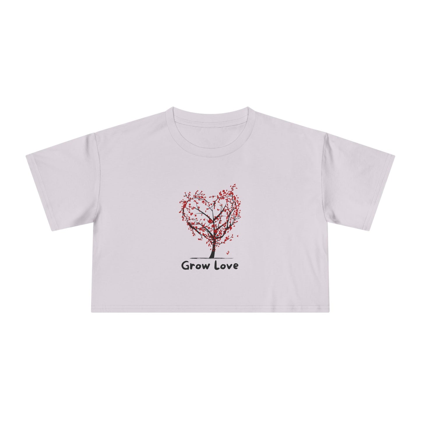 Grow Love Women's Crop Tee - Cute & Stylish for Every Occasion