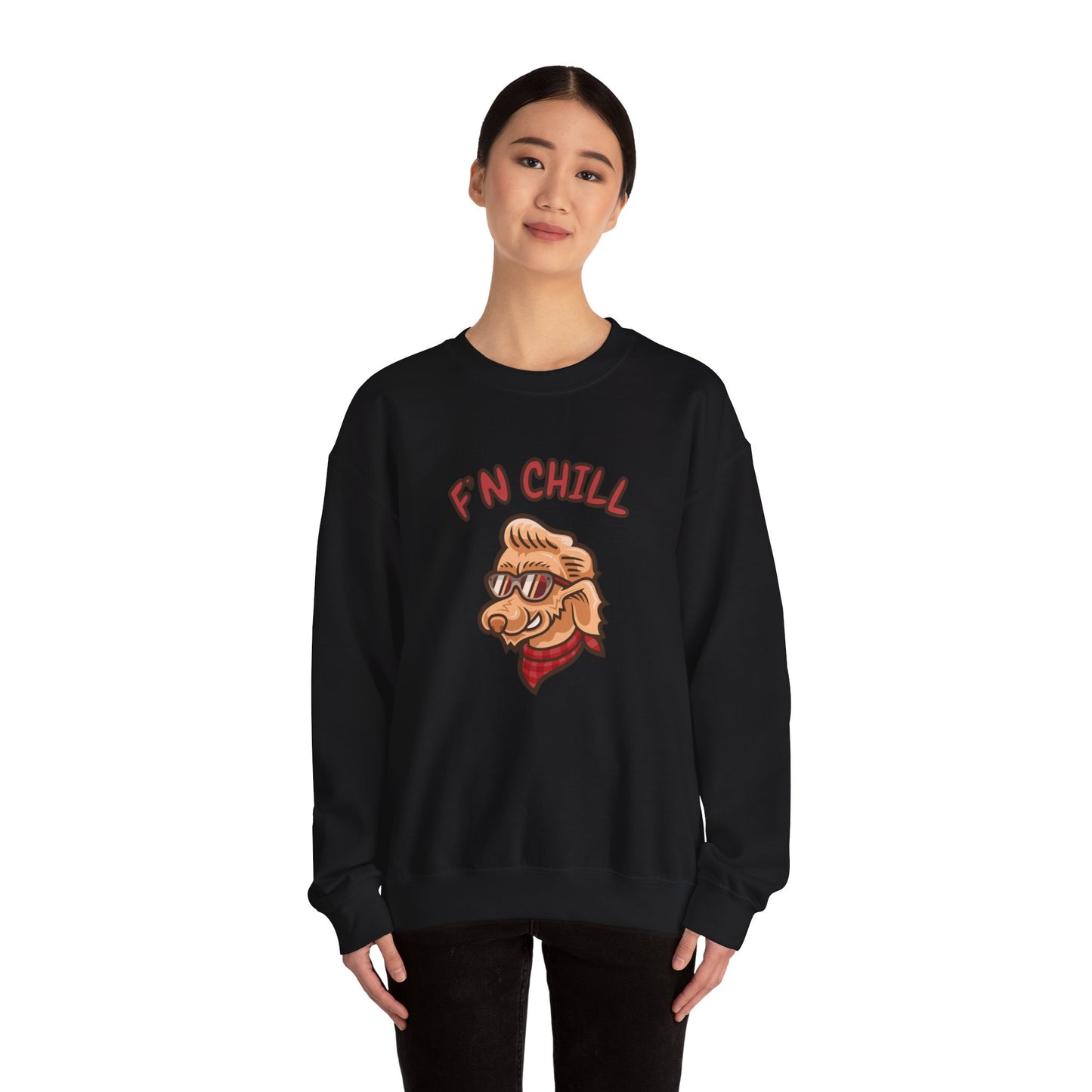 Stay FN Cool Unisex Crewneck Sweatshirt - Comfortable and Fun Style for All Occasions