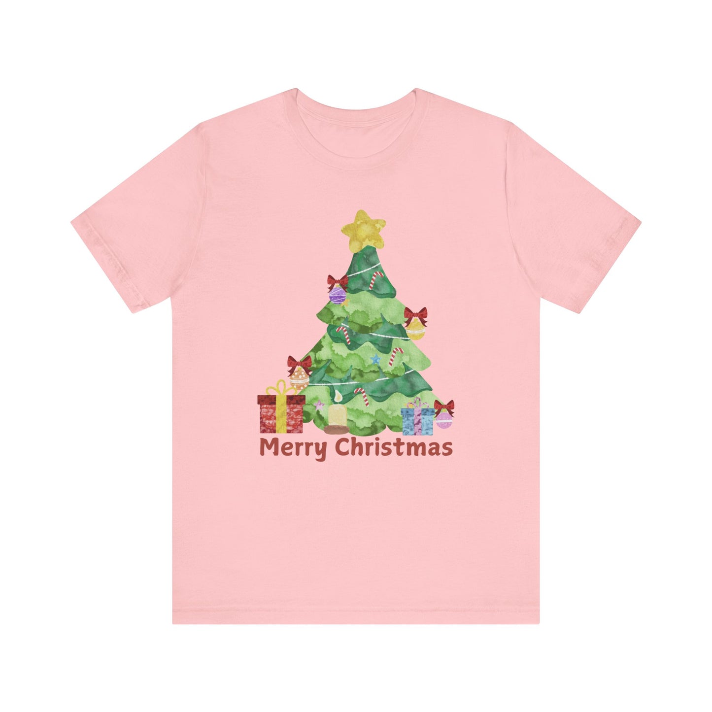 Merry Christmas Unisex Jersey Short Sleeve Tee - Festive Holiday Shirt