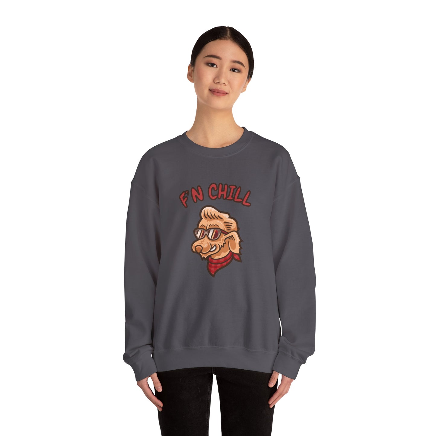 Stay FN Cool Unisex Crewneck Sweatshirt - Comfortable and Fun Style for All Occasions