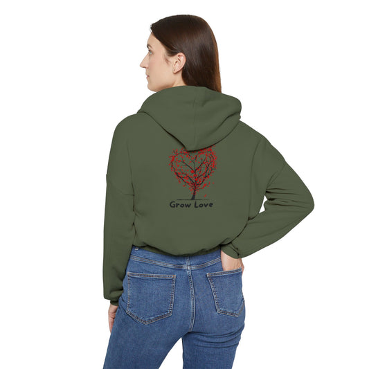 Hoodie - Grow Love Women's Cinched Bottom Hoodie