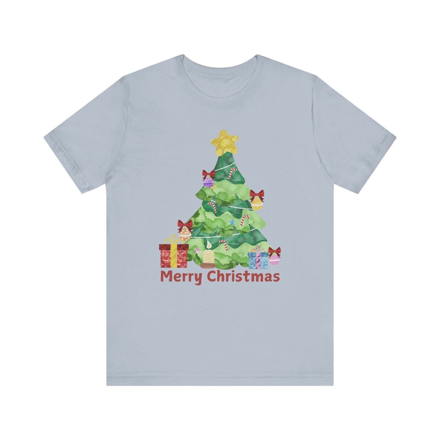 Merry Christmas Unisex Jersey Short Sleeve Tee - Festive Holiday Shirt