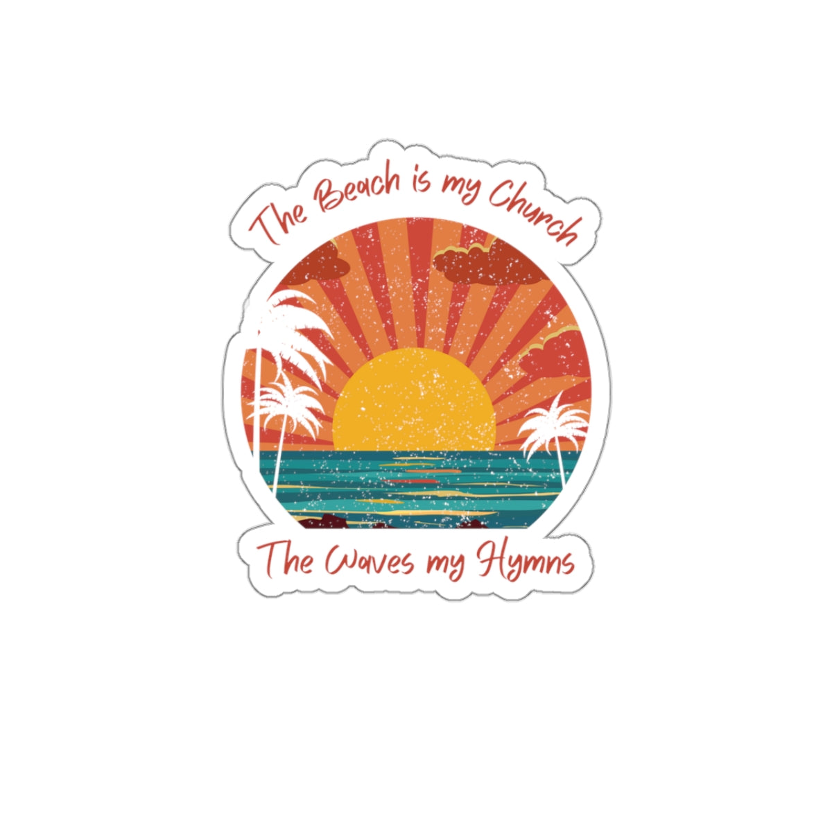 Beach Hymns Kiss-Cut Stickers