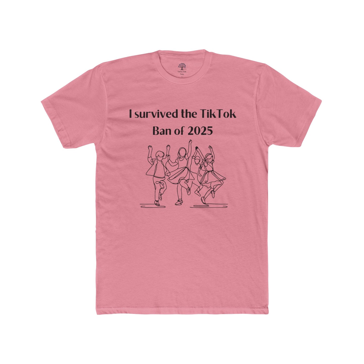 I Survived the TikTok Ban 2025 Unisex Cotton Crew Tee