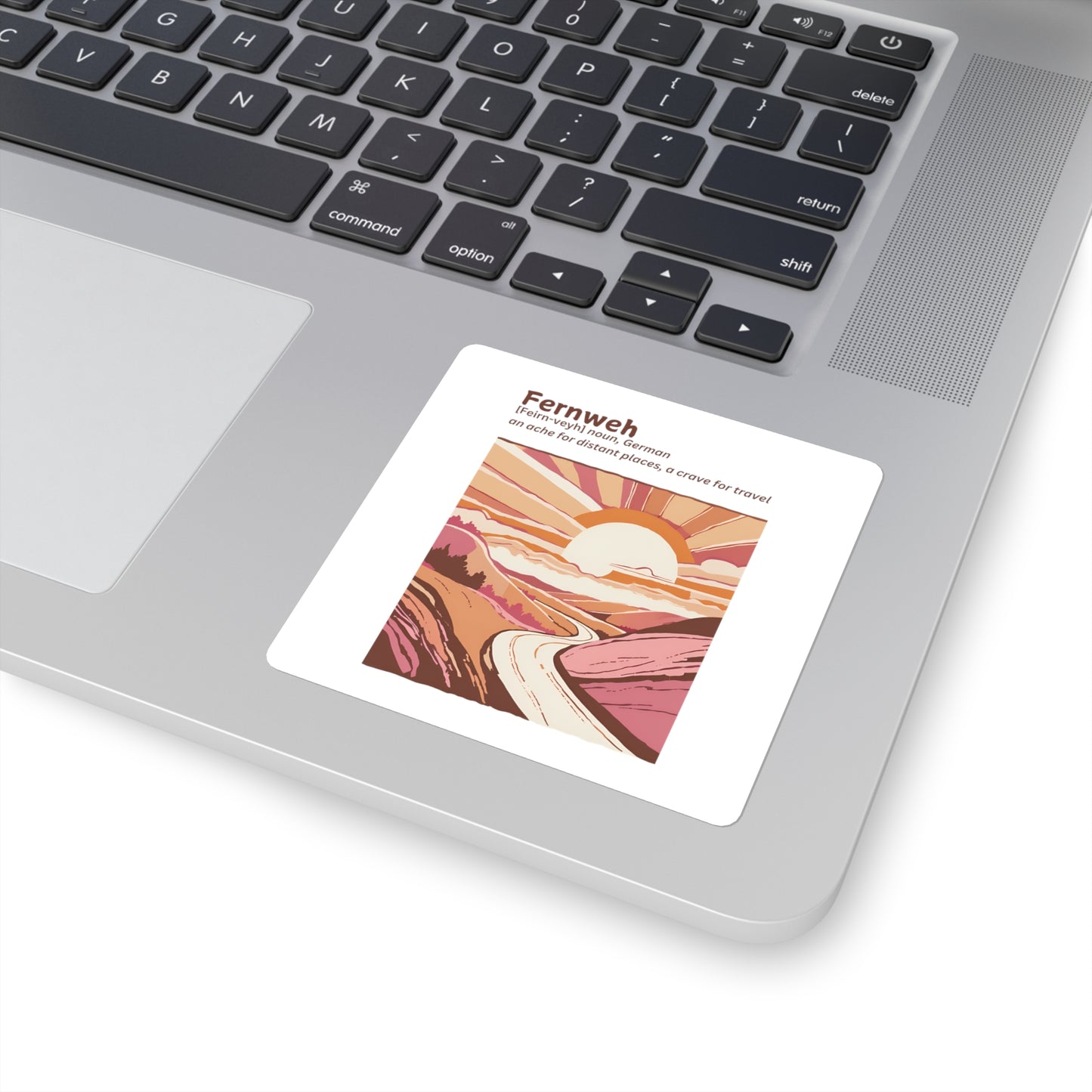 Fernweh Travel Square Stickers - Embrace Your Wanderlust