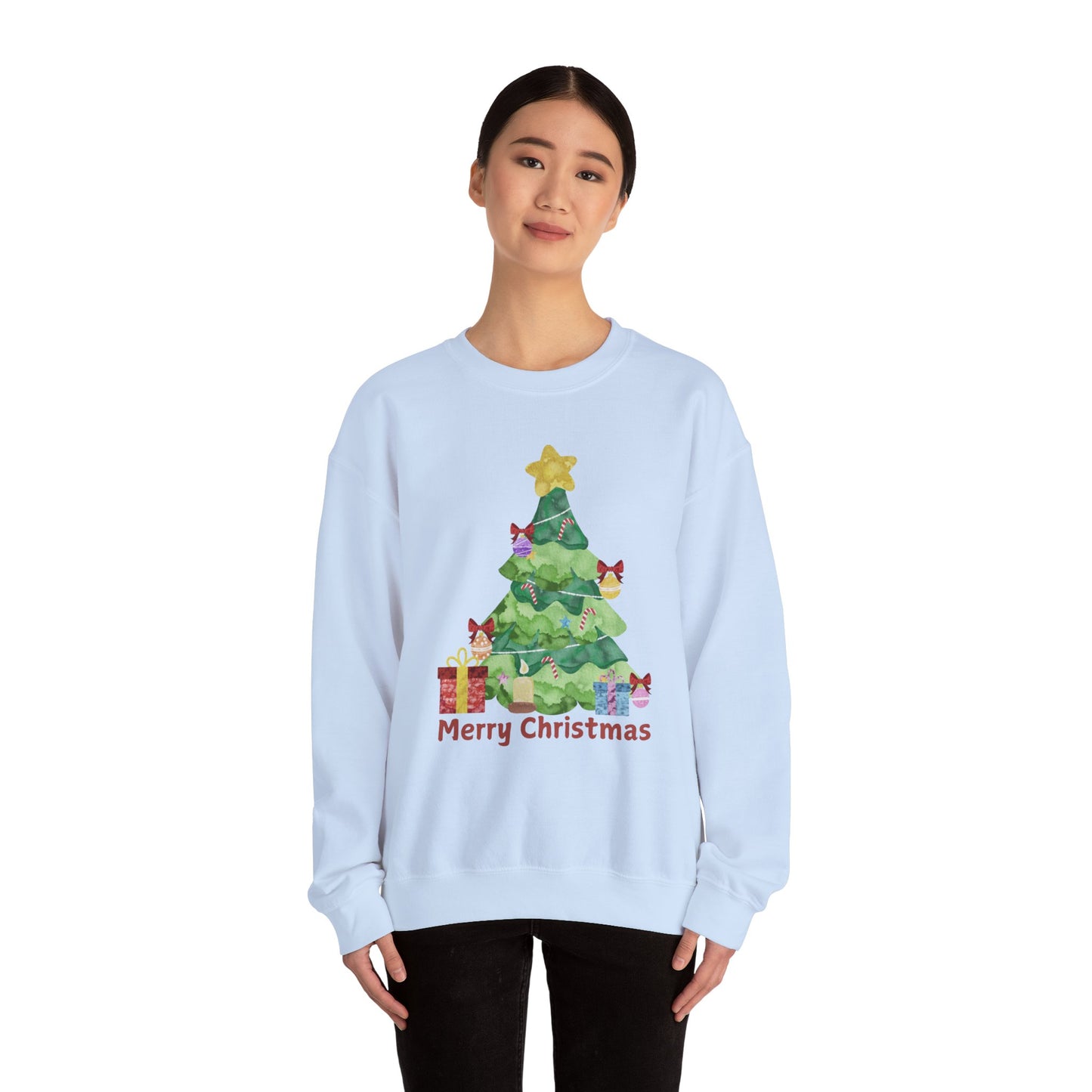 Merry Christmas Crewneck Sweatshirt - Cozy Unisex Holiday Sweater