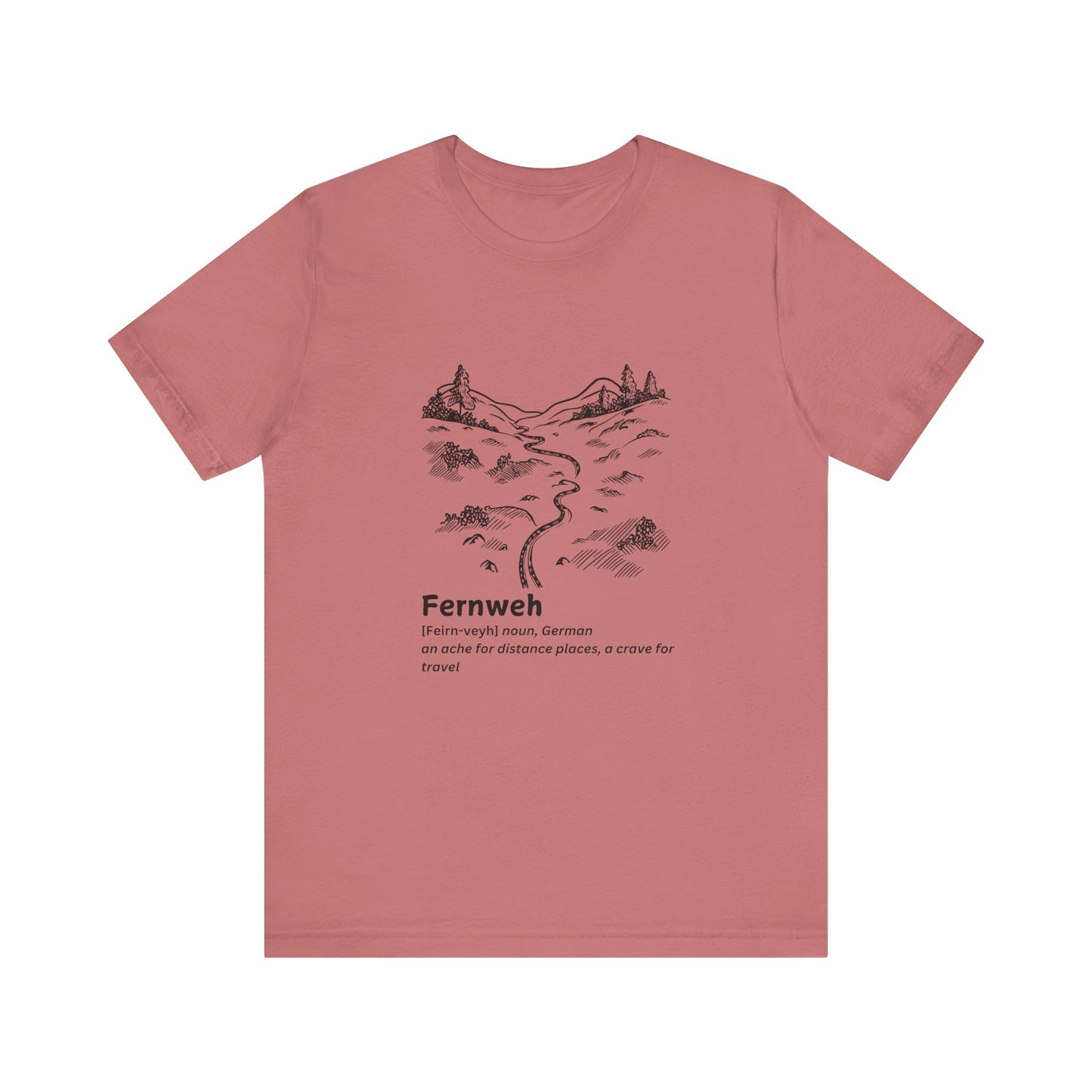 Fernweh Travel-Inspired Unisex Jersey Tee