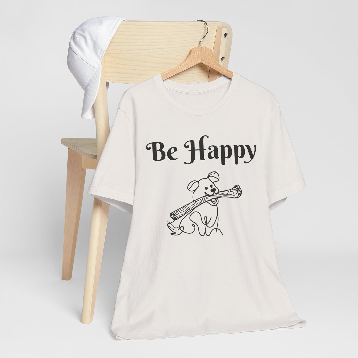 Dog Stick Tee - Spread Happy Unisex Jersey Short Sleeve