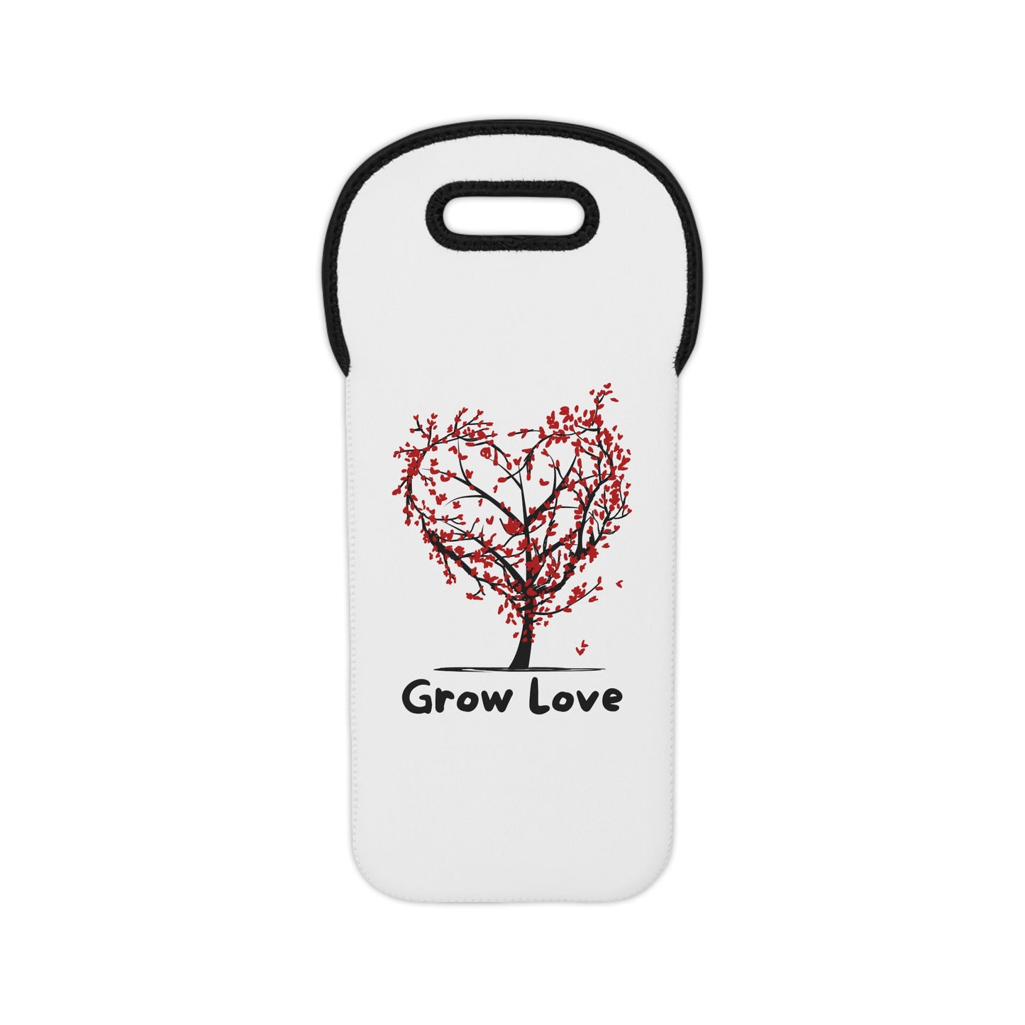 Grow Love Wine Tote Bag - Eco-Friendly Insulated Carrier for Wine Gift