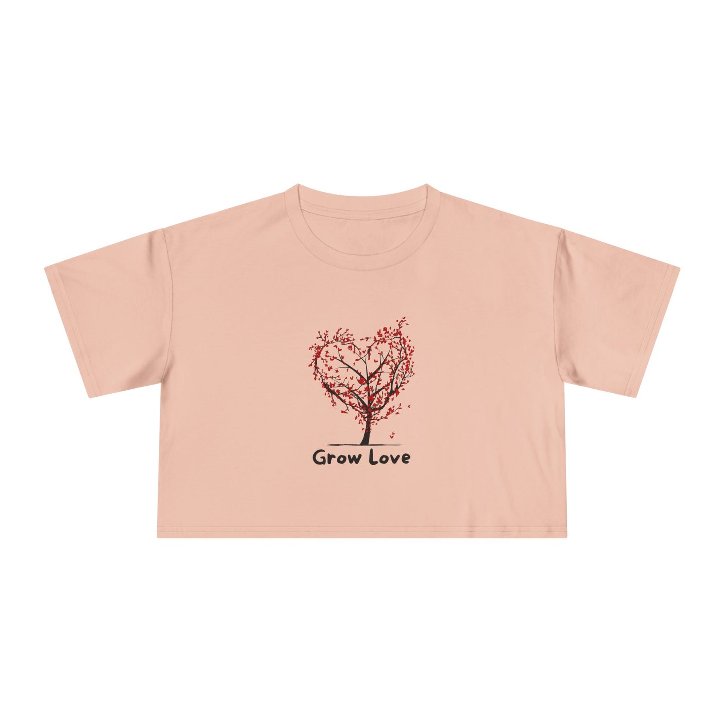 Grow Love Women's Crop Tee - Cute & Stylish for Every Occasion