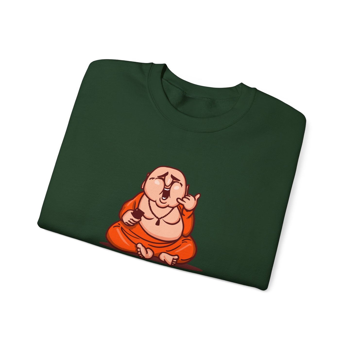 Funny Buddha Graphic Sweatshirt - 'Be F'n Nice'