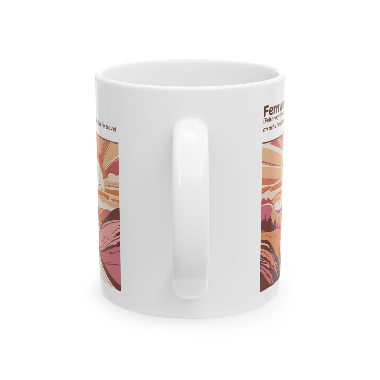 Inspiring Adventure Ceramic Mug - 11oz/15oz Travel Design