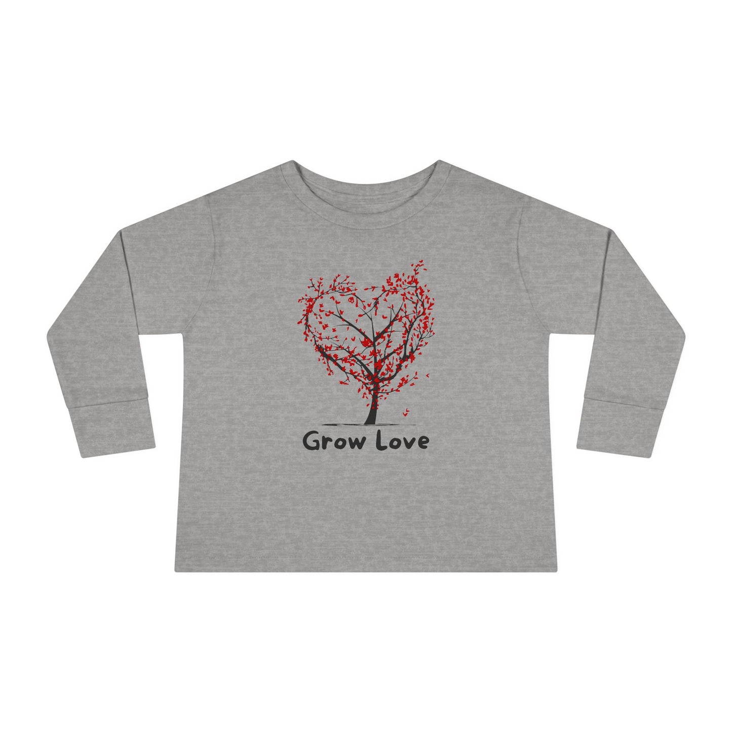 Toddler Long Sleeve Tee - Grow Love Tree Design