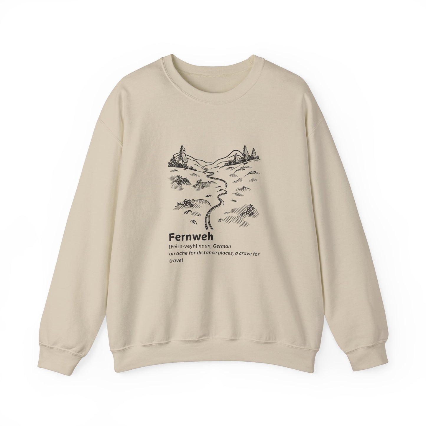Fernweh Unisex Heavy Blend™ Crewneck Sweatshirt - Cozy Travel Inspired Apparel