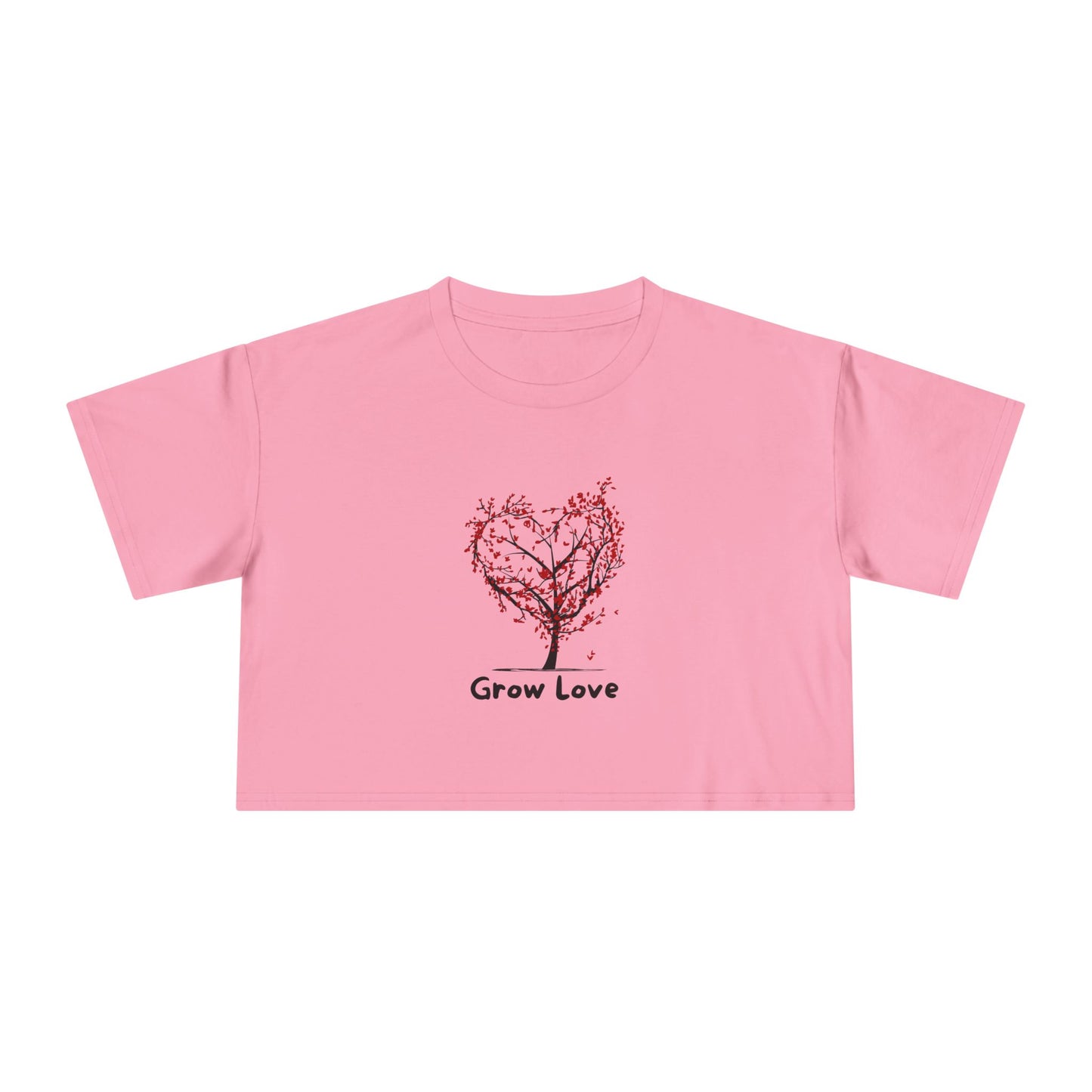 Grow Love Women's Crop Tee - Cute & Stylish for Every Occasion