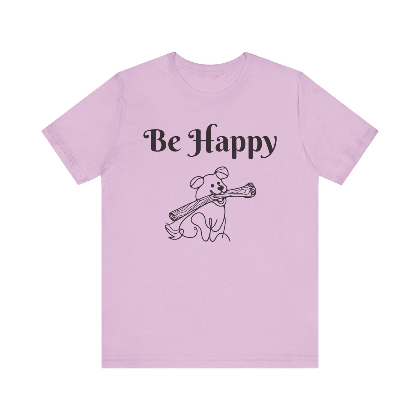 Dog Stick Tee - Spread Happy Unisex Jersey Short Sleeve