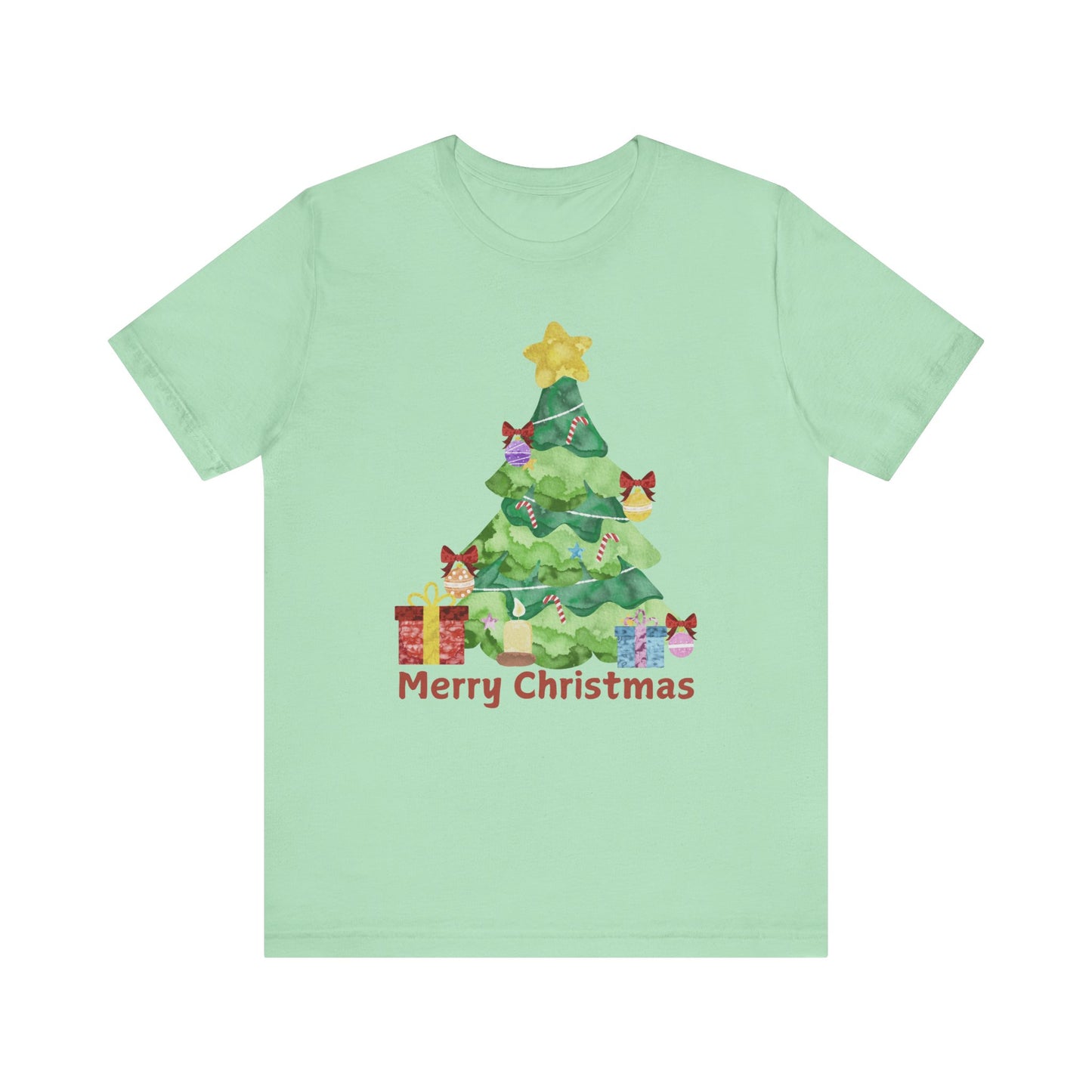 Merry Christmas Unisex Jersey Short Sleeve Tee - Festive Holiday Shirt